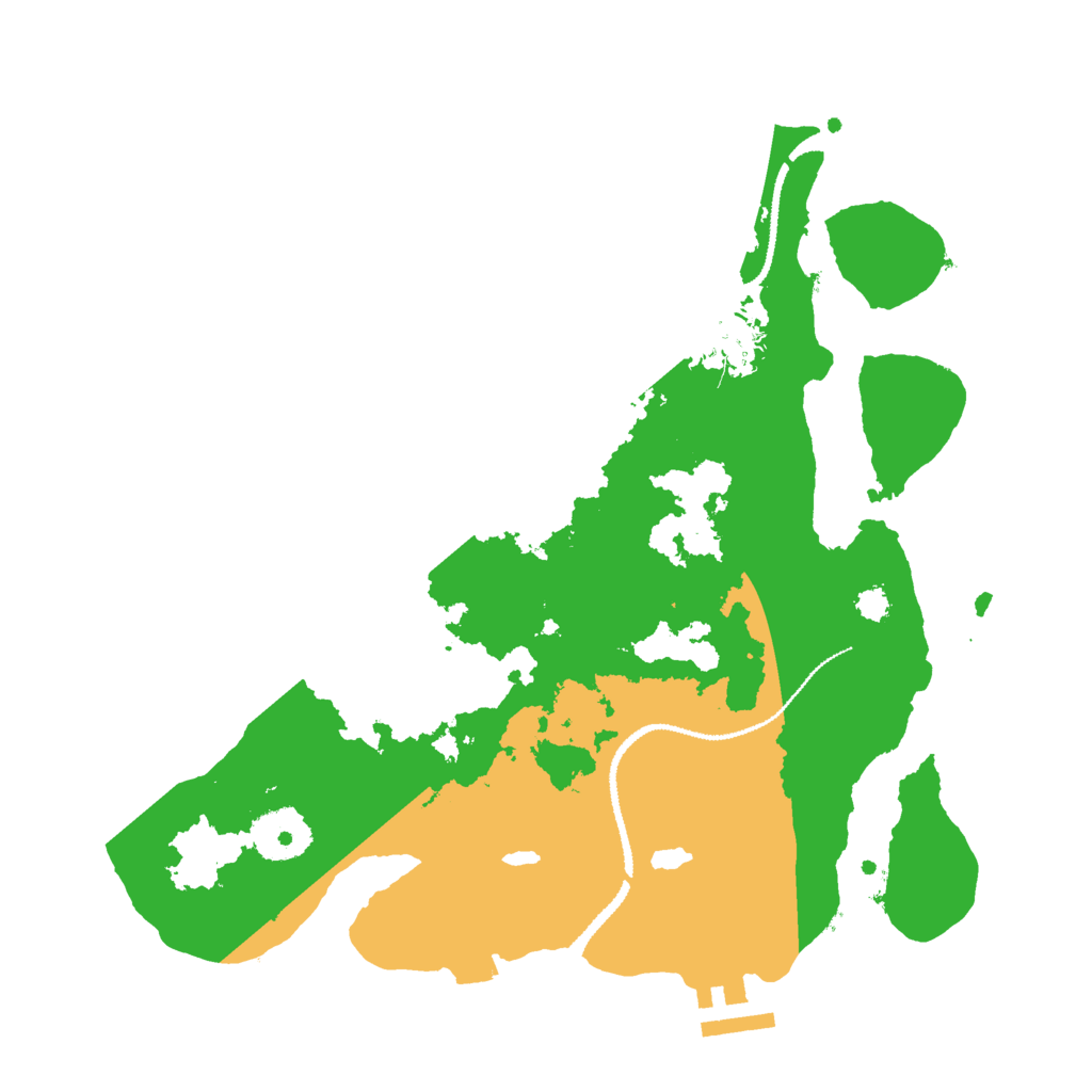 Biome Rust Map: Procedural Map, Size: 3000, Seed: 45752