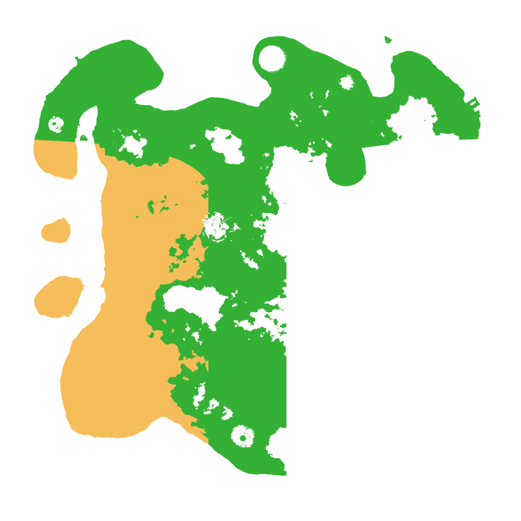 Biome Rust Map: Procedural Map, Size: 3500, Seed: 107829