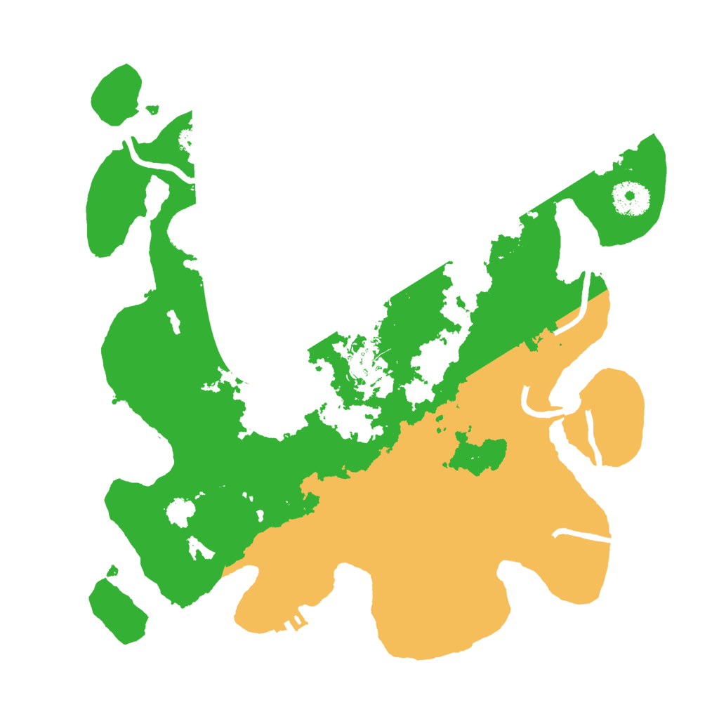 Biome Rust Map: Procedural Map, Size: 3000, Seed: 208157