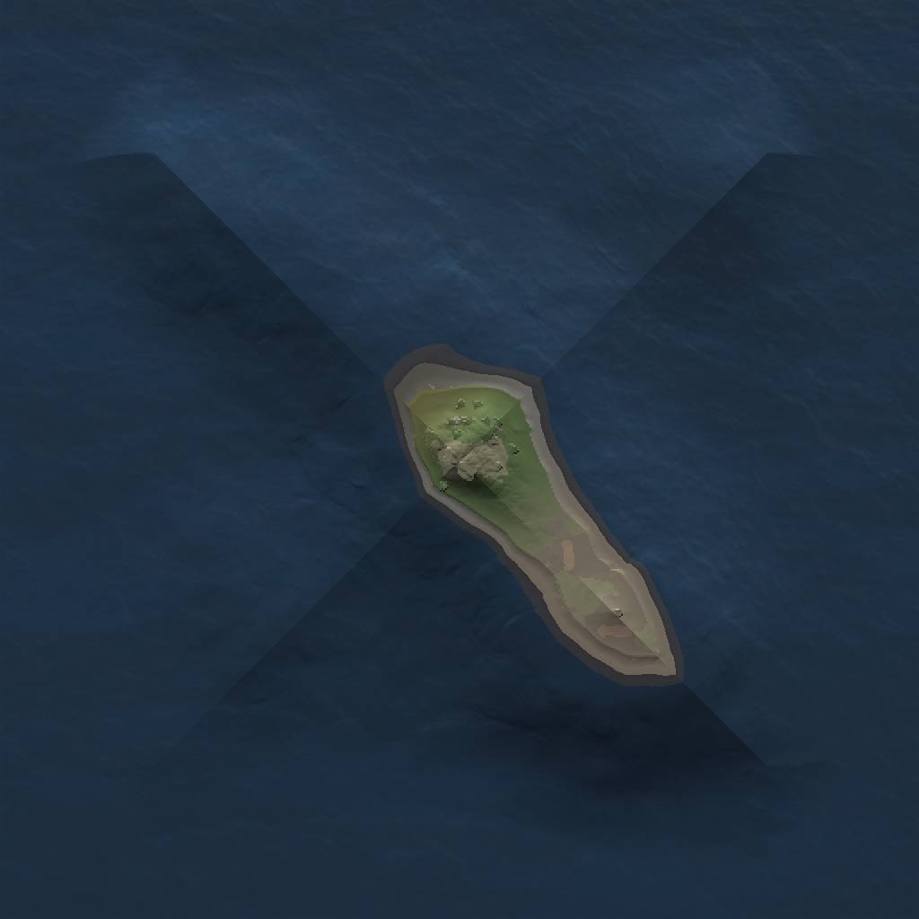 Rust Map: Procedural Map, Size: 1000, Seed: 534450, 3 Monuments