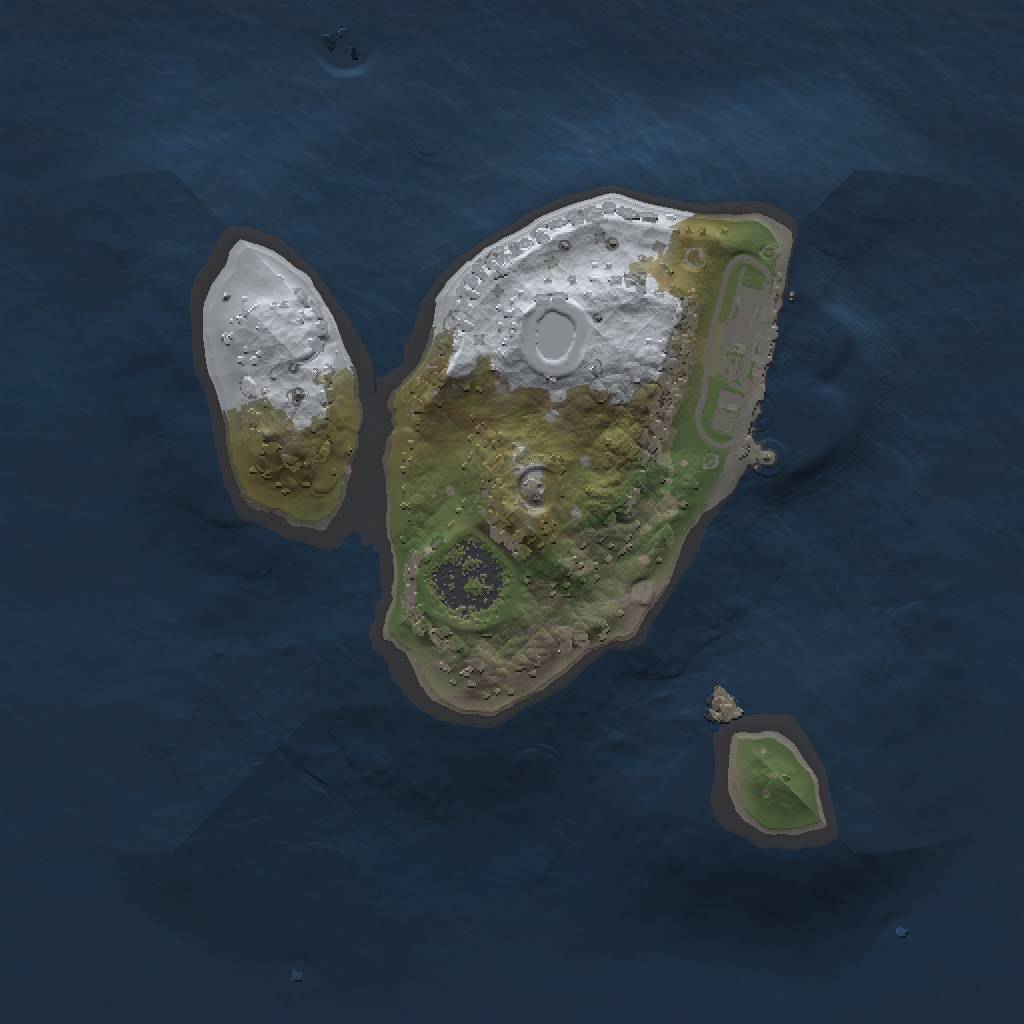 Rust Map: Procedural Map, Size: 1500, Seed: 454383824, 5 Monuments