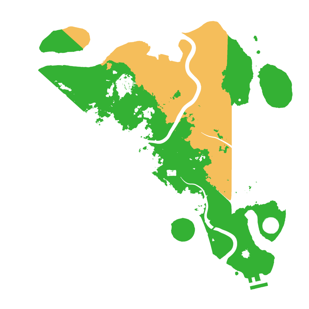 Biome Rust Map: Procedural Map, Size: 3500, Seed: 1240025893