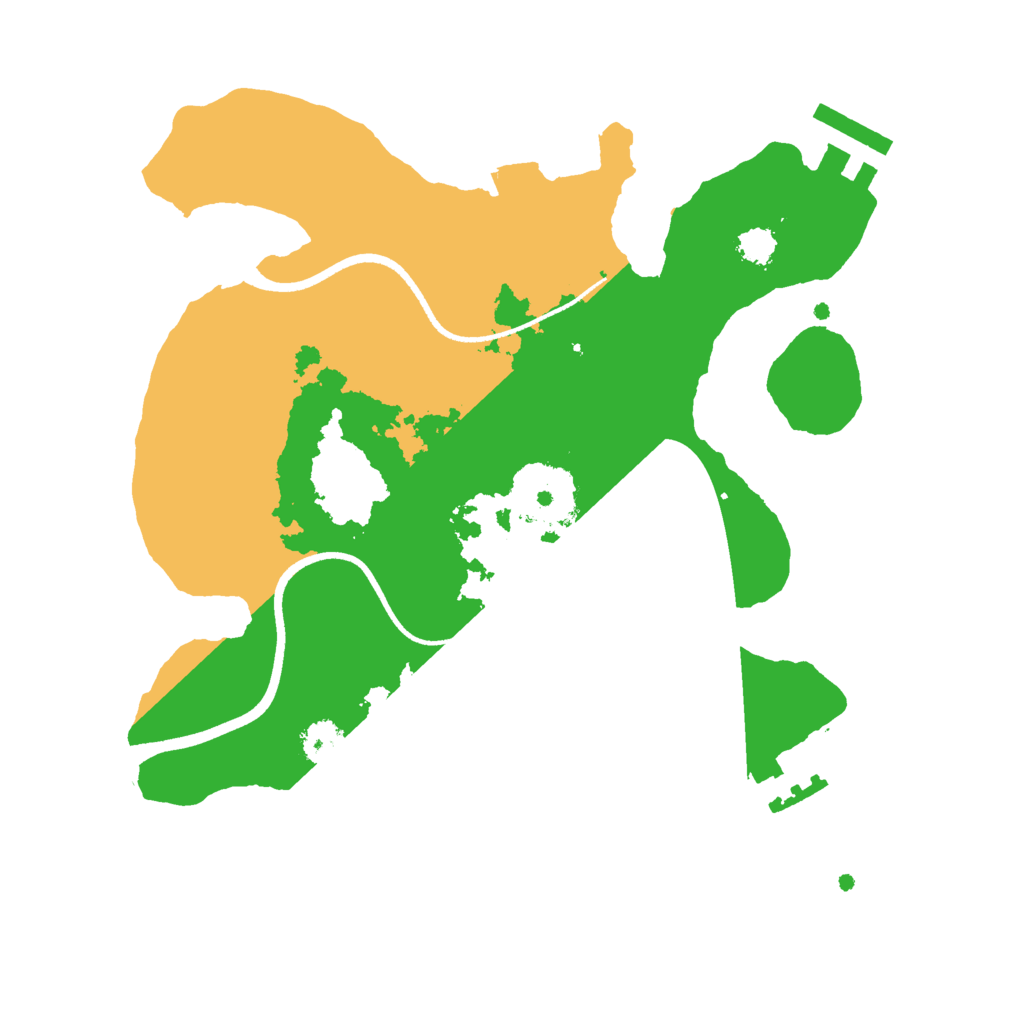 Biome Rust Map: Procedural Map, Size: 2500, Seed: 4909361