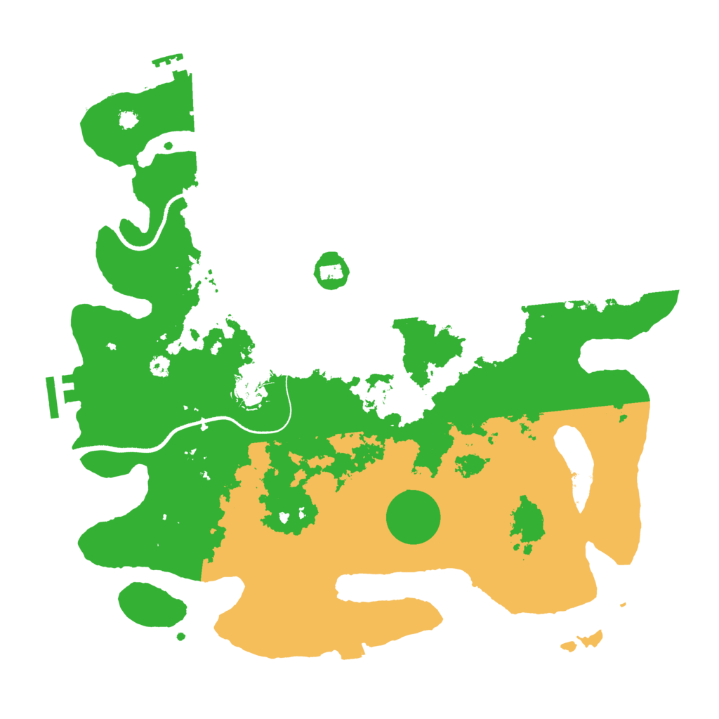 Biome Rust Map: Procedural Map, Size: 3500, Seed: 58987