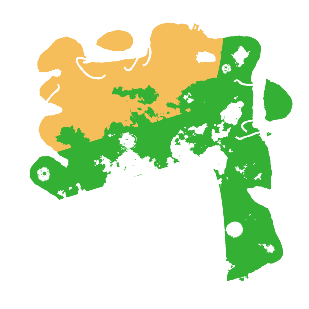 Biome Rust Map: Procedural Map, Size: 3490, Seed: 993459