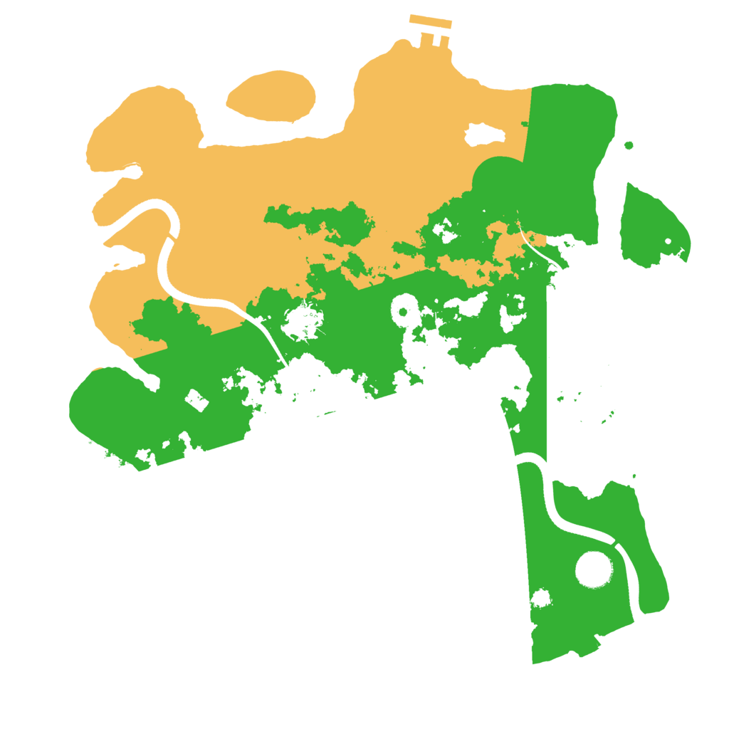Biome Rust Map: Procedural Map, Size: 3490, Seed: 993459