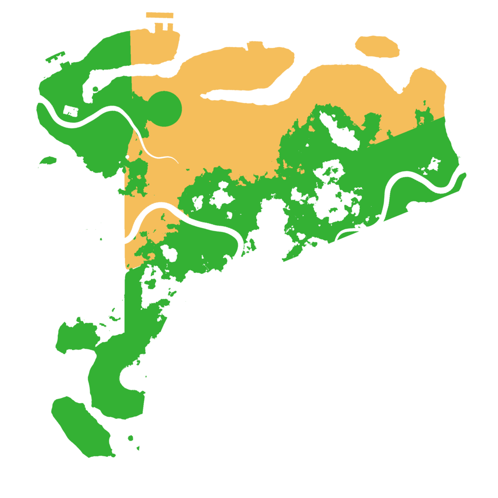 Biome Rust Map: Procedural Map, Size: 3700, Seed: 482055052