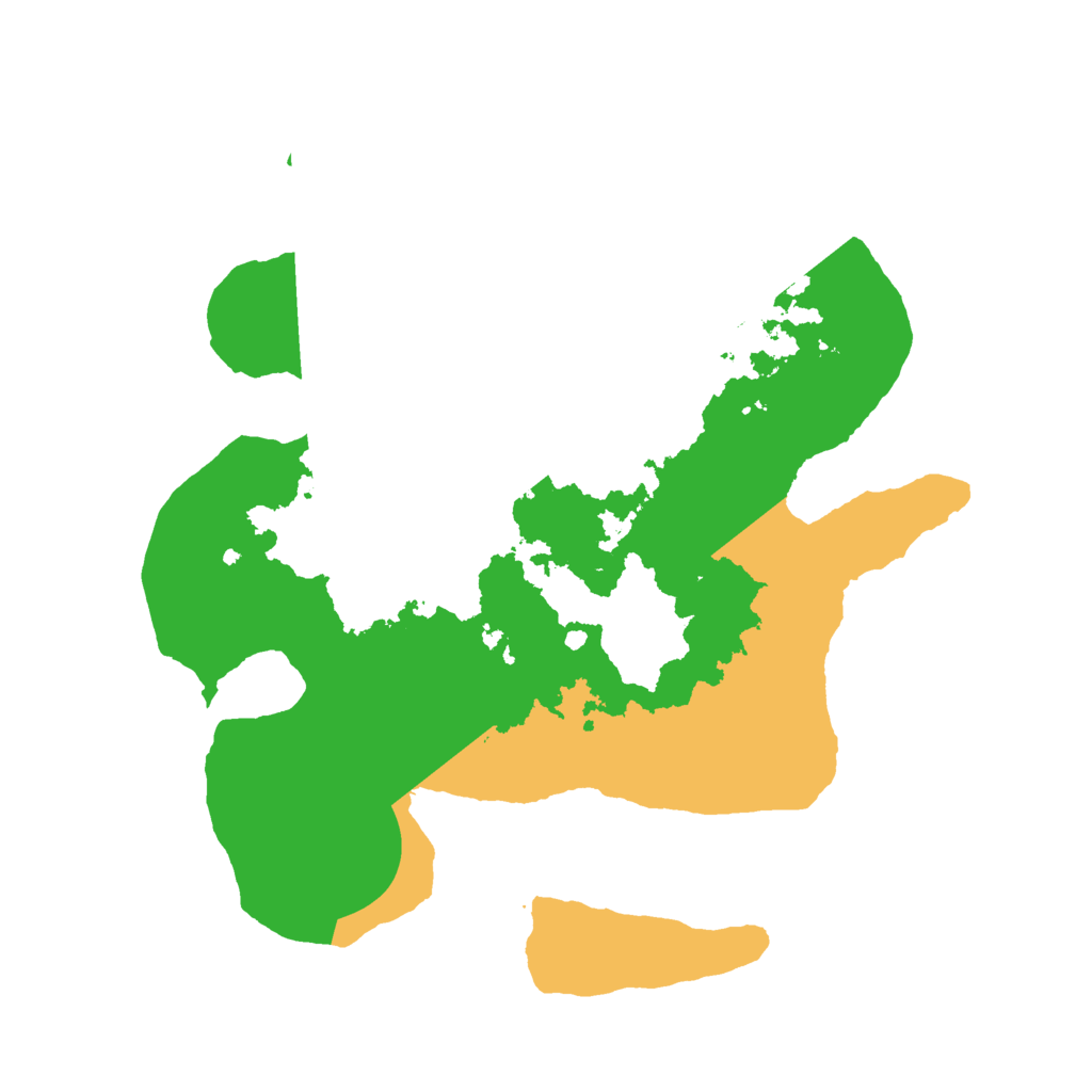 Biome Rust Map: Barren, Size: 2400, Seed: 5072