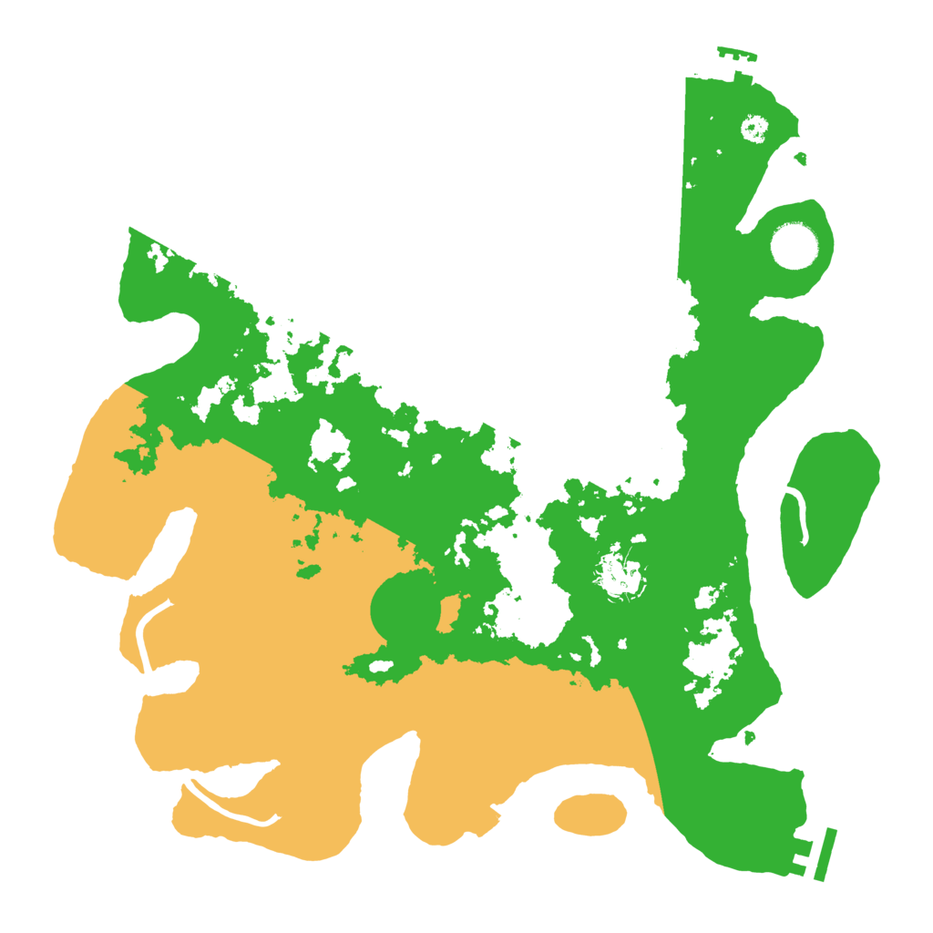 Biome Rust Map: Procedural Map, Size: 3500, Seed: 15179