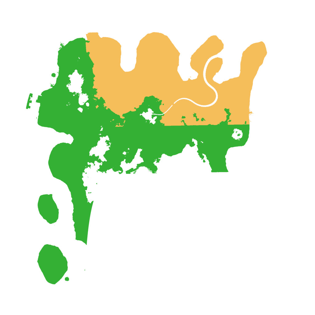 Biome Rust Map: Procedural Map, Size: 3000, Seed: 63896642