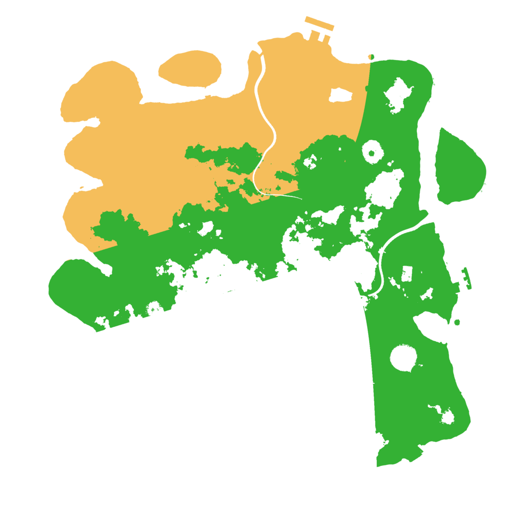 Biome Rust Map: Procedural Map, Size: 3501, Seed: 993459