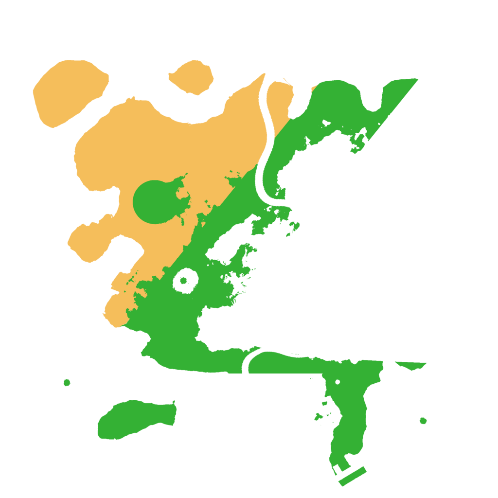 Biome Rust Map: Procedural Map, Size: 3000, Seed: 257841264