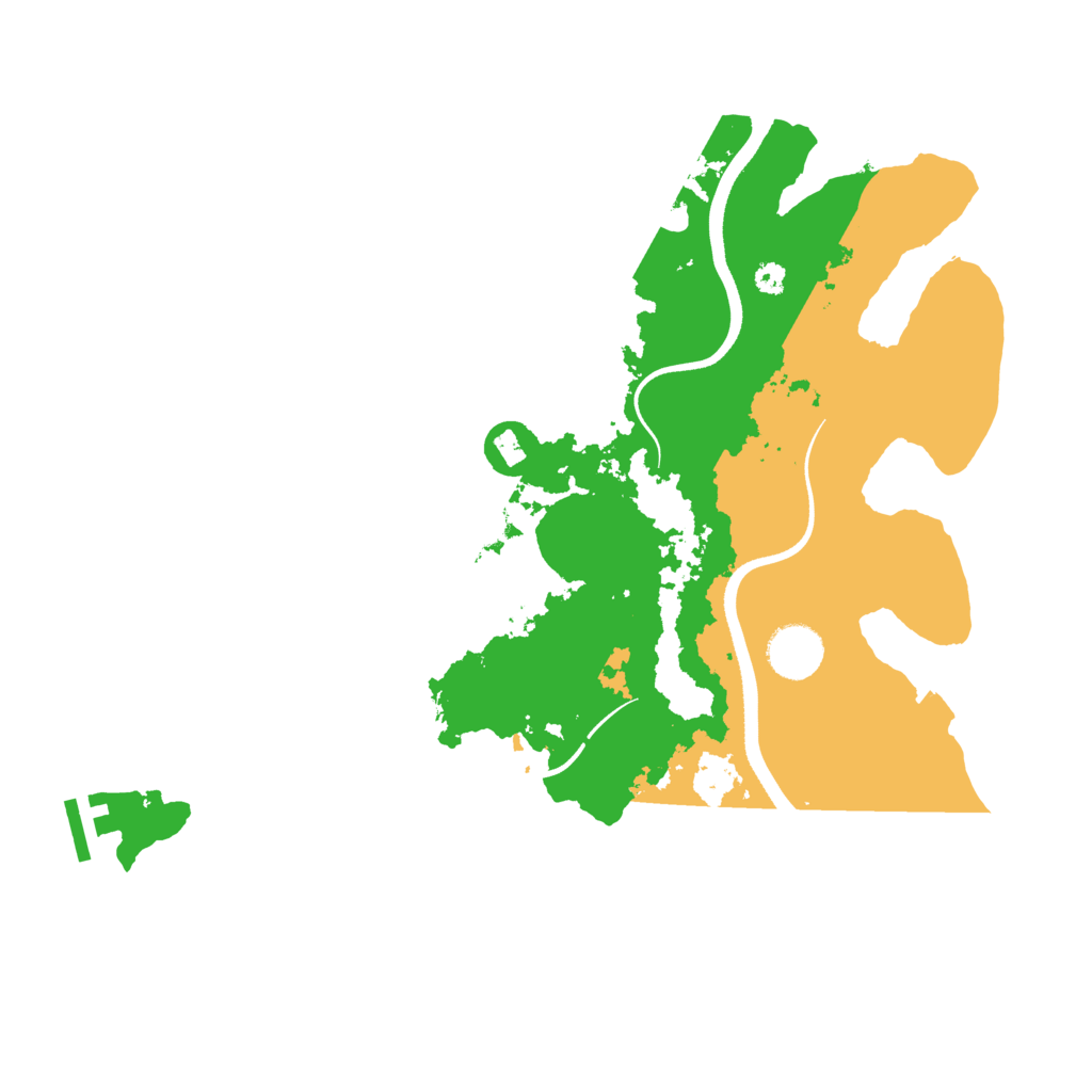 Biome Rust Map: Procedural Map, Size: 3500, Seed: 204041