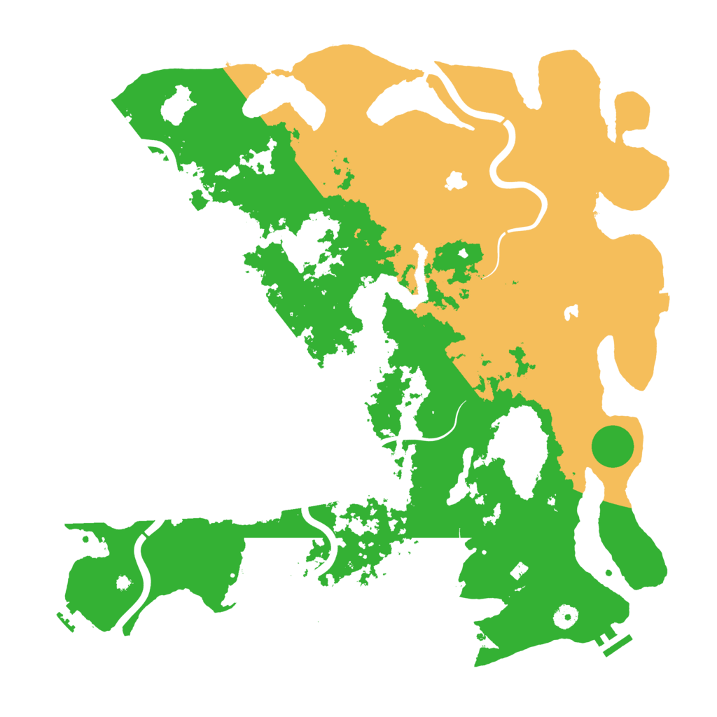 Biome Rust Map: Procedural Map, Size: 4500, Seed: 398915226