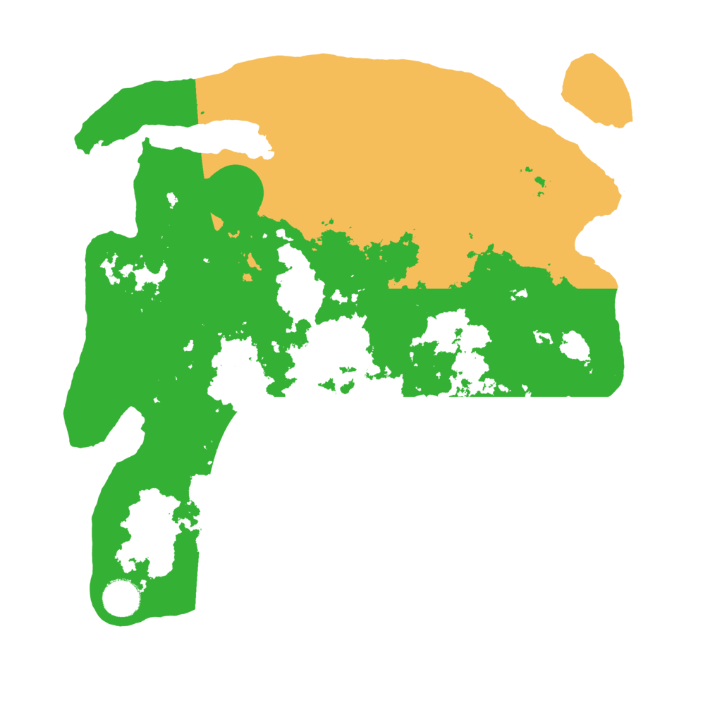 Biome Rust Map: Barren, Size: 3400, Seed: 607414