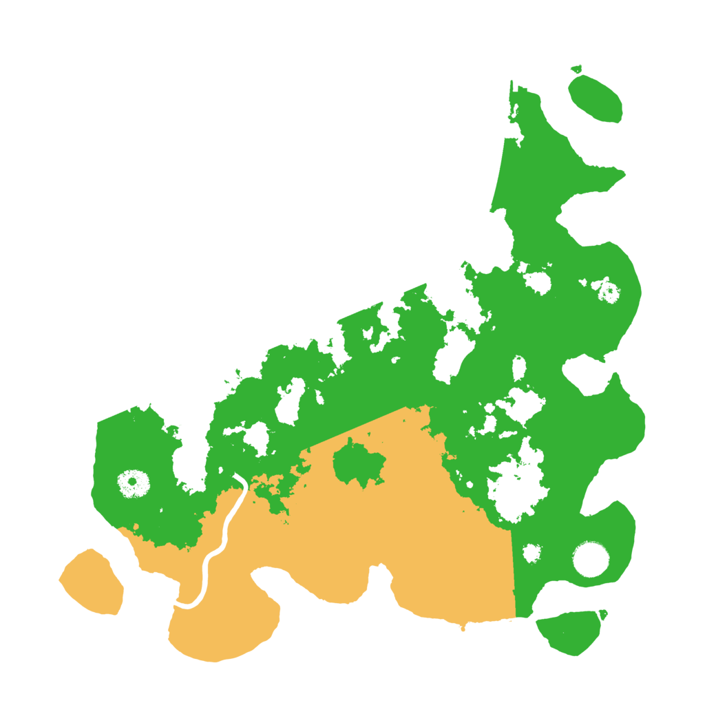Biome Rust Map: Procedural Map, Size: 3500, Seed: 999509