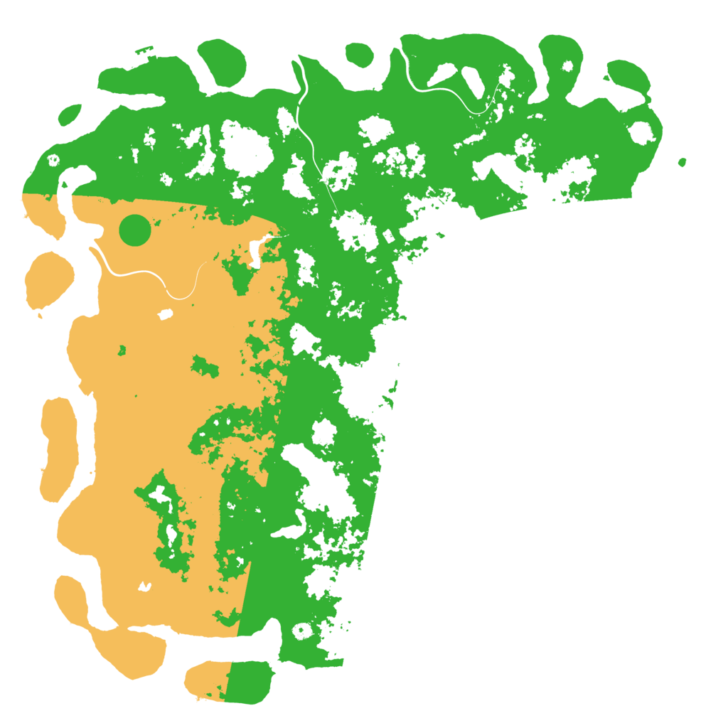 Biome Rust Map: Procedural Map, Size: 6000, Seed: 1496007864