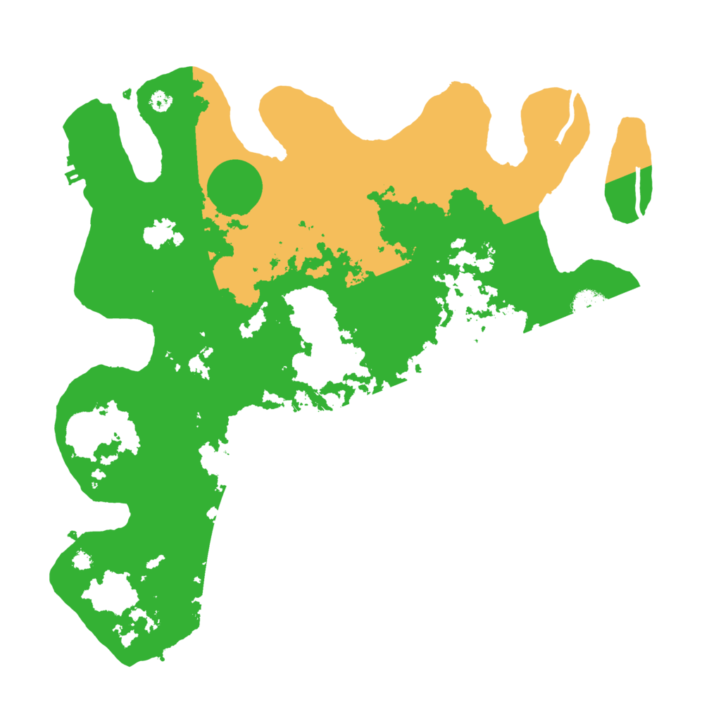 Biome Rust Map: Procedural Map, Size: 3500, Seed: 8451299