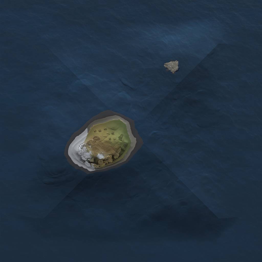 Rust Map: Procedural Map, Size: 1000, Seed: 721392, 3 Monuments