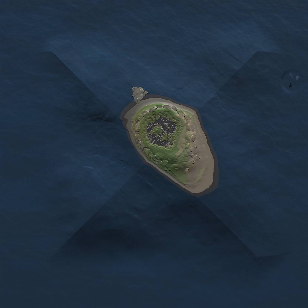 Rust Map: Procedural Map, Size: 1000, Seed: 519237, 3 Monuments