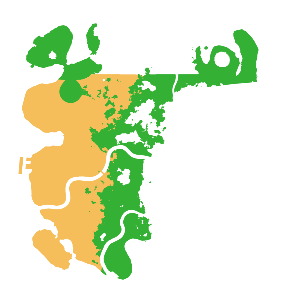 Biome Rust Map: Procedural Map, Size: 3500, Seed: 829546