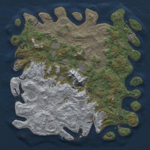 Thumbnail Rust Map: Procedural Map, Size: 5000, Seed: 96329214, 19 Monuments