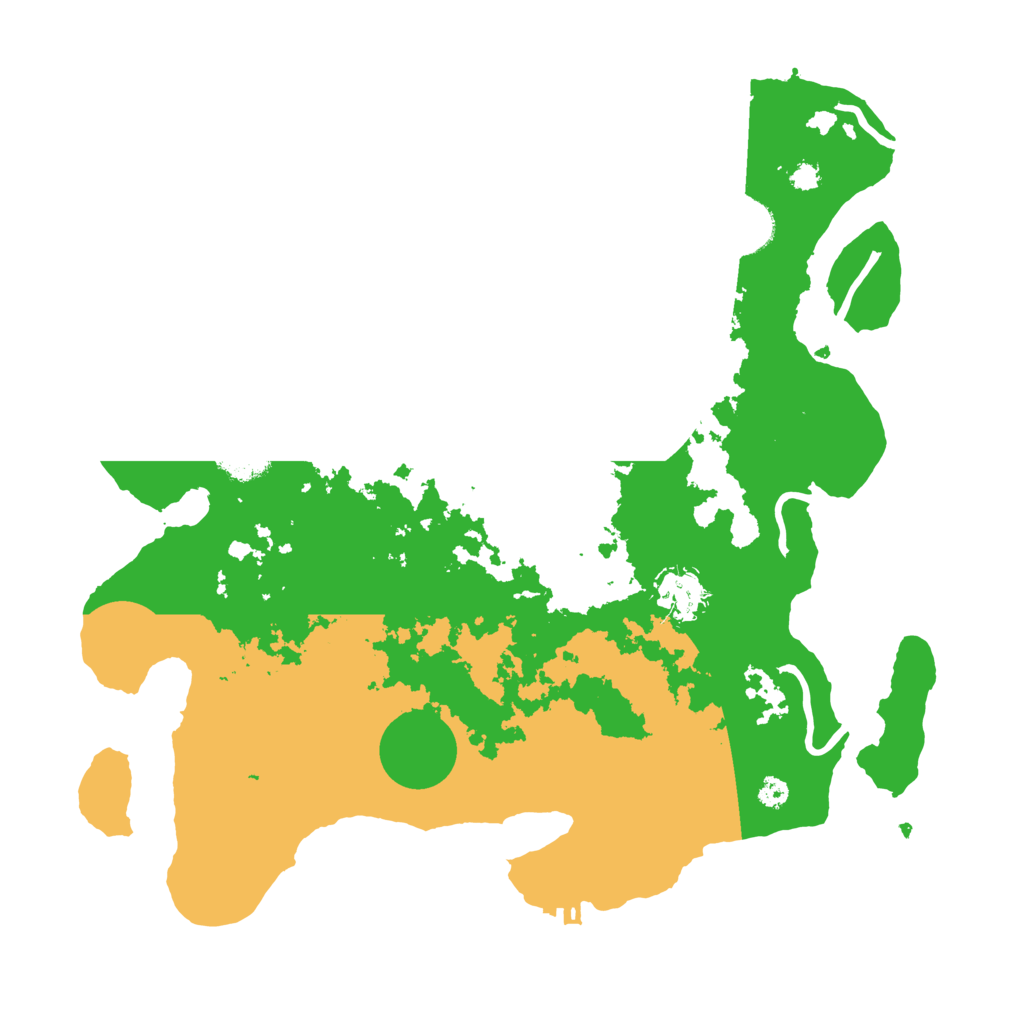 Biome Rust Map: Procedural Map, Size: 3500, Seed: 1375185651