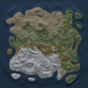 Thumbnail Rust Map: Procedural Map, Size: 4000, Seed: 1648192175, 18 Monuments