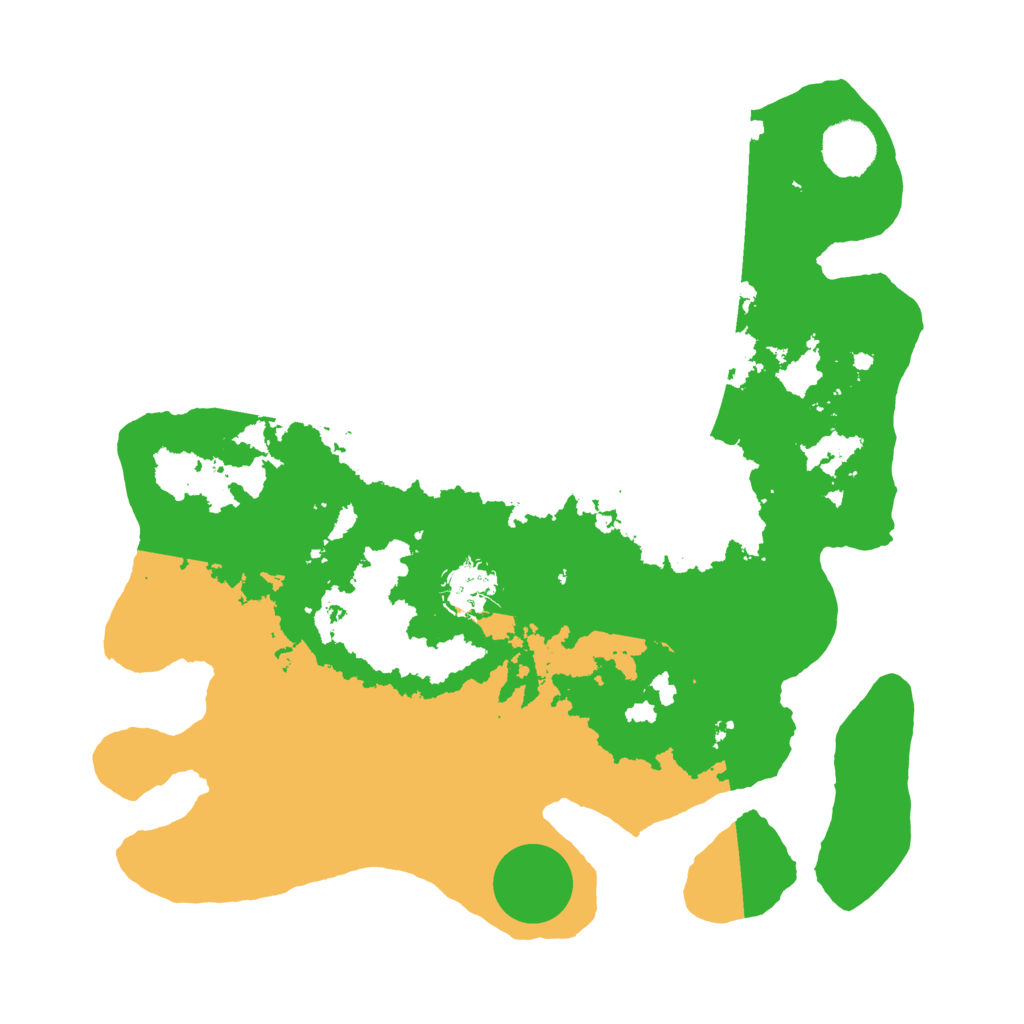 Biome Rust Map: Barren, Size: 3400, Seed: 396987