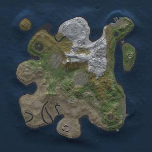 Thumbnail Rust Map: Procedural Map, Size: 2500, Seed: 173, 13 Monuments