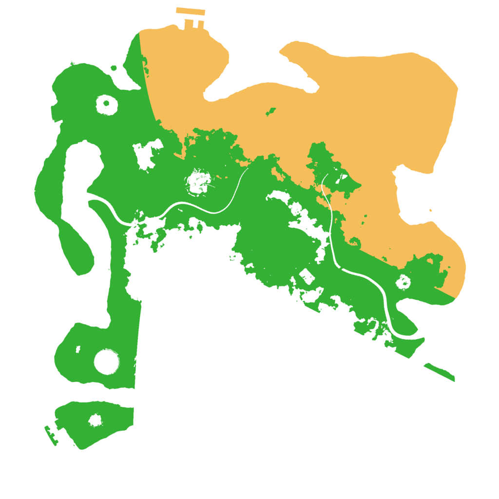 Biome Rust Map: Procedural Map, Size: 3500, Seed: 453804939