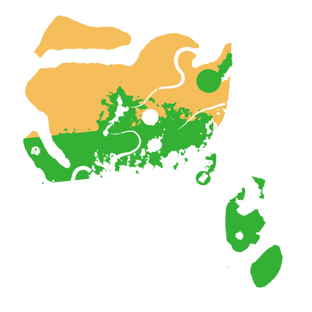 Biome Rust Map: Procedural Map, Size: 3500, Seed: 45647