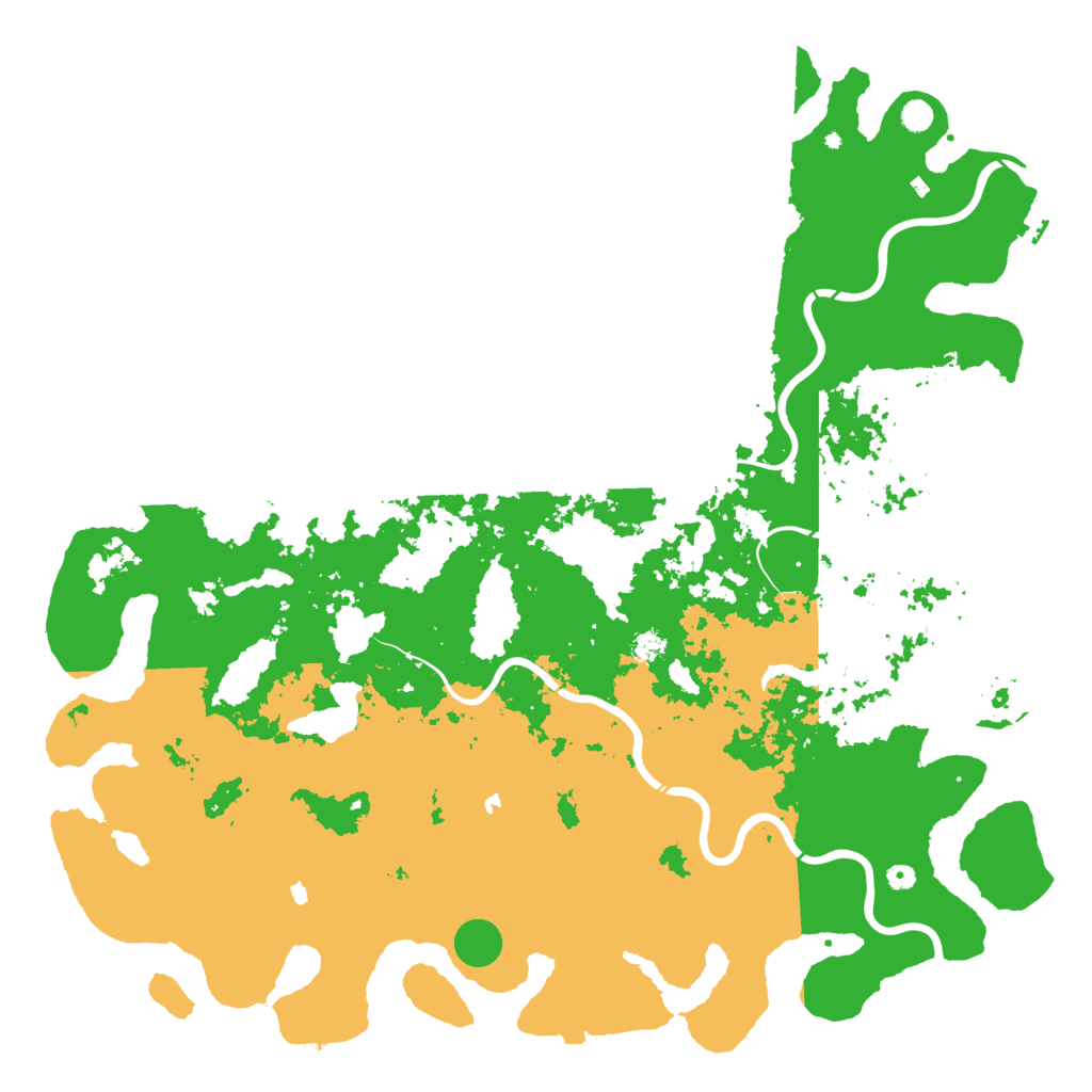 Biome Rust Map: Procedural Map, Size: 6000, Seed: 122255563