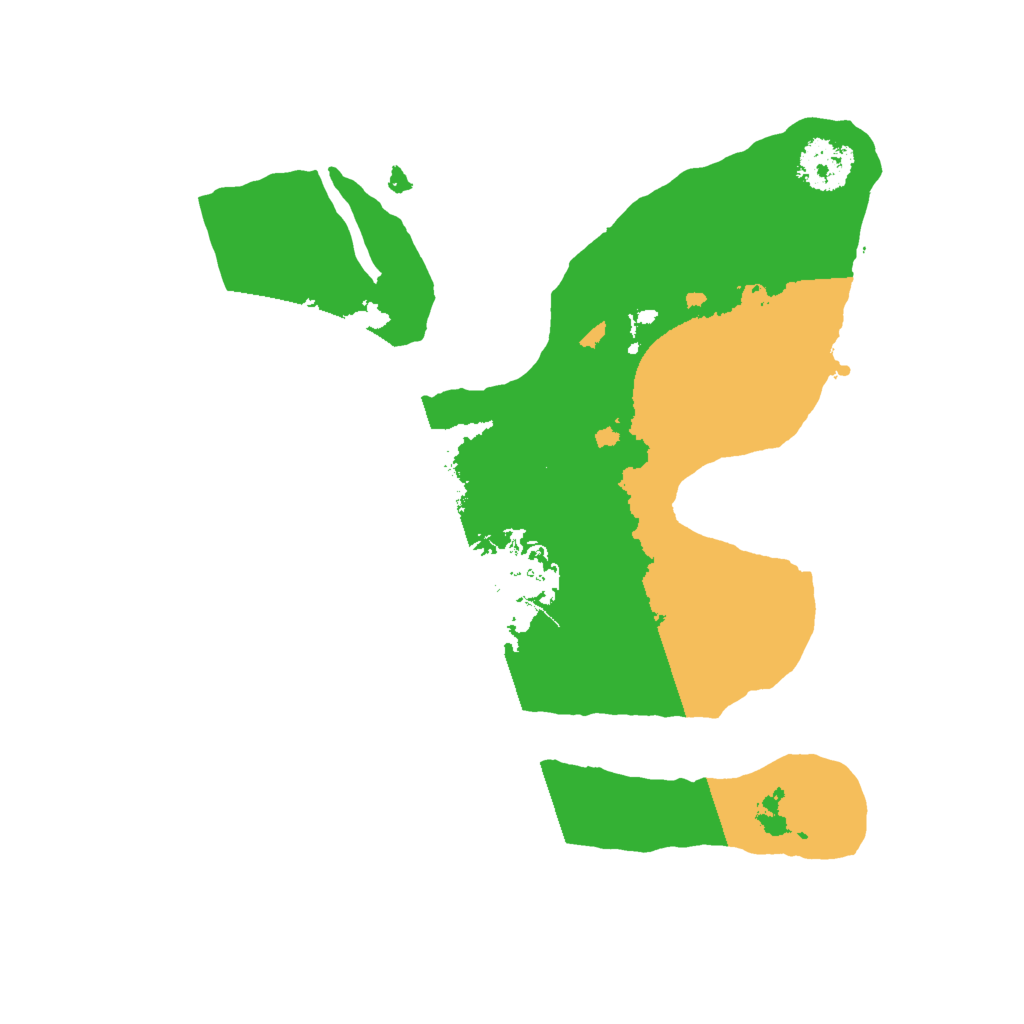 Biome Rust Map: Procedural Map, Size: 2000, Seed: 123121