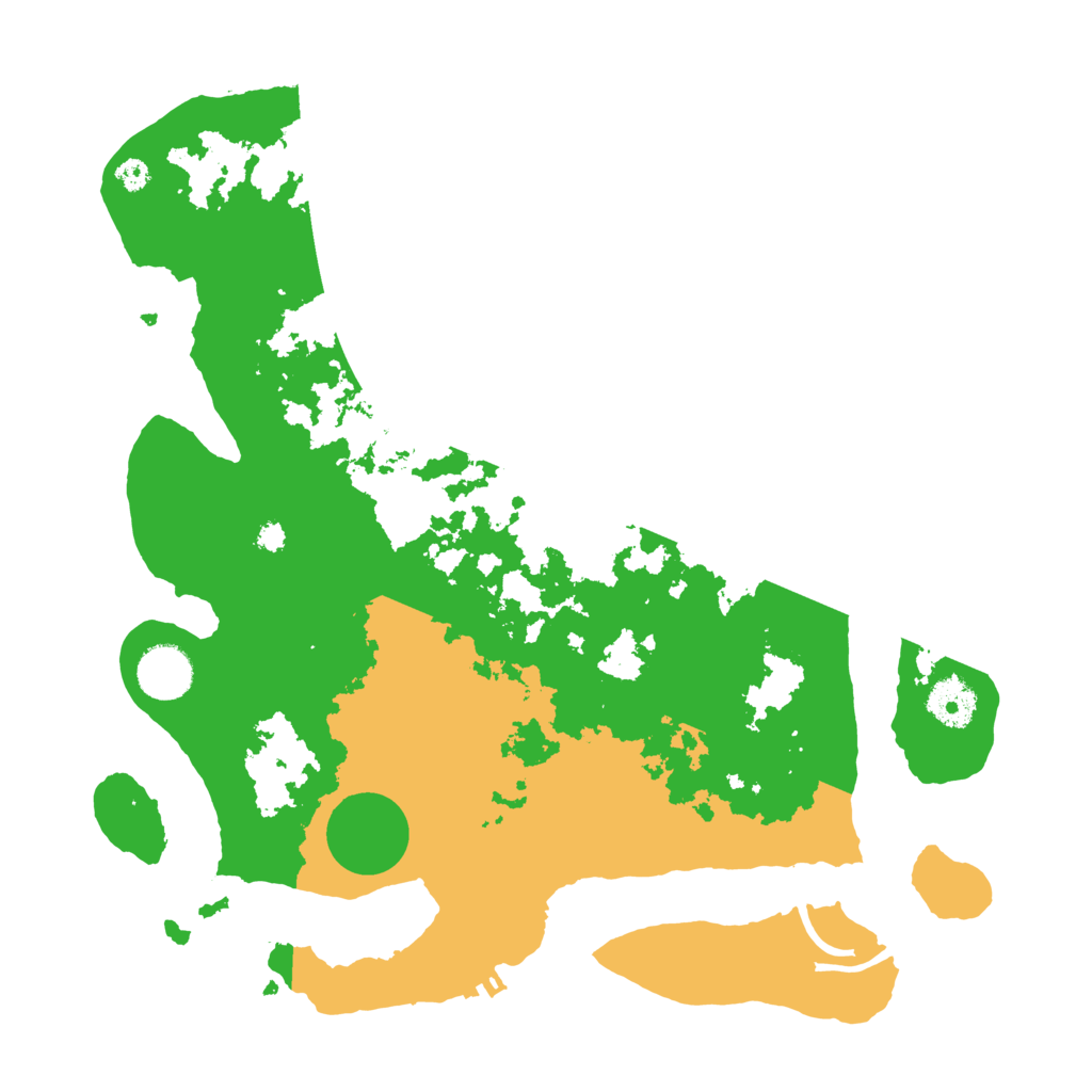 Biome Rust Map: Procedural Map, Size: 3500, Seed: 104179343