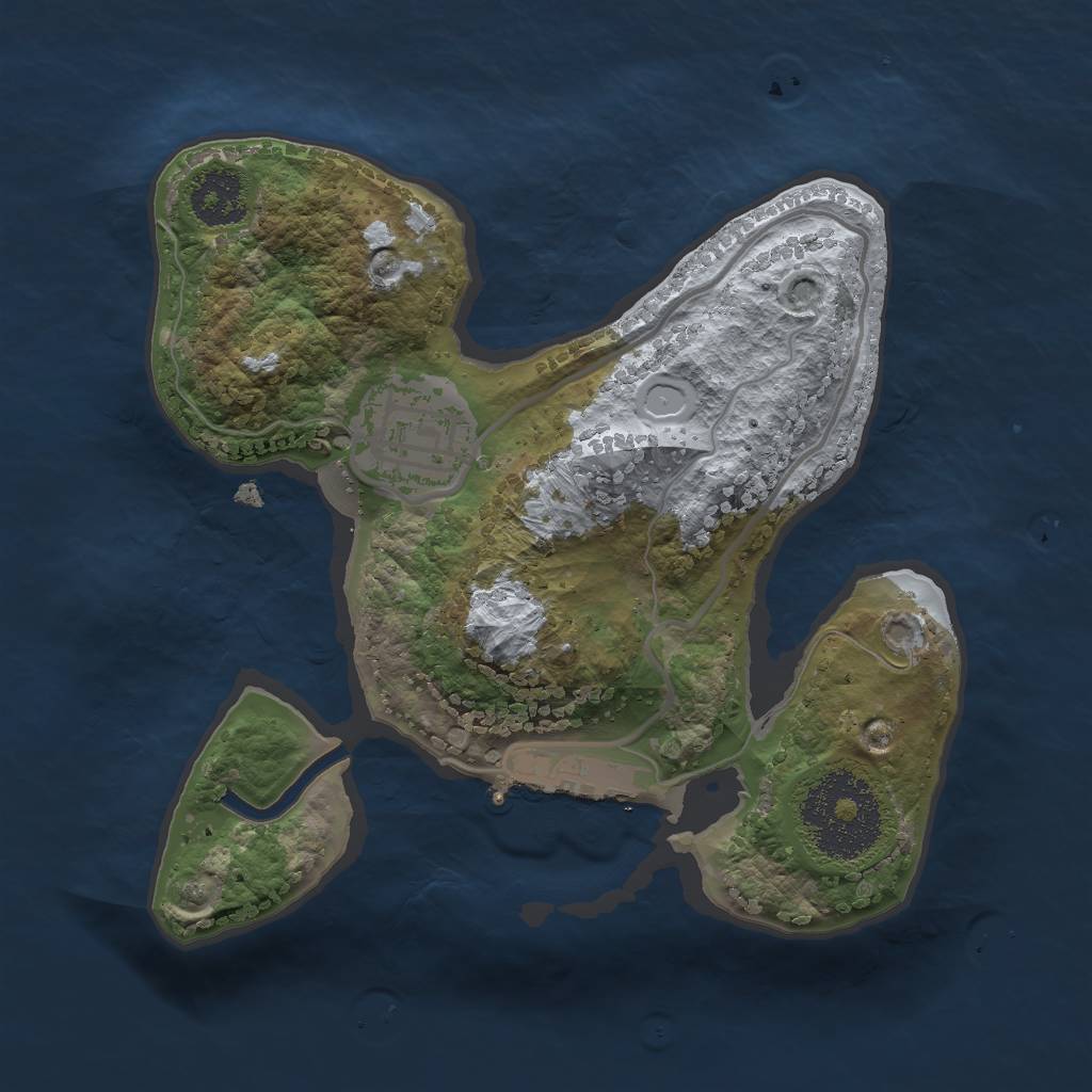 Rust Map: Procedural Map, Size: 2000, Seed: 111964, 7 Monuments