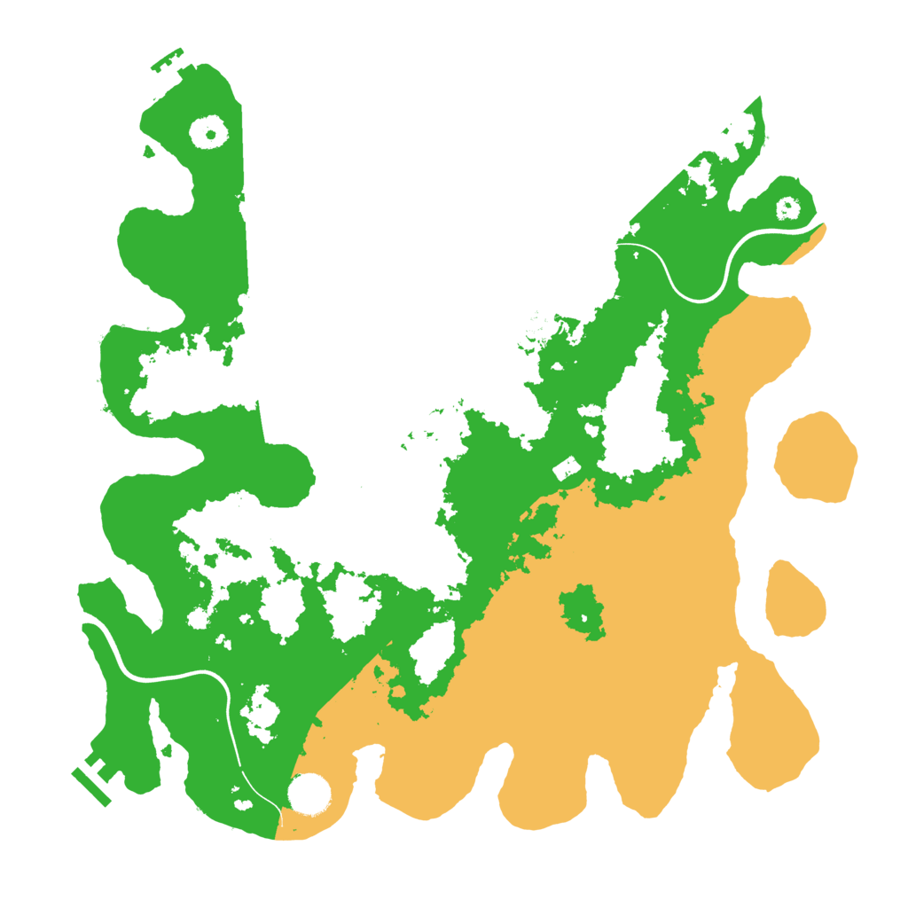 Biome Rust Map: Procedural Map, Size: 3800, Seed: 58785153