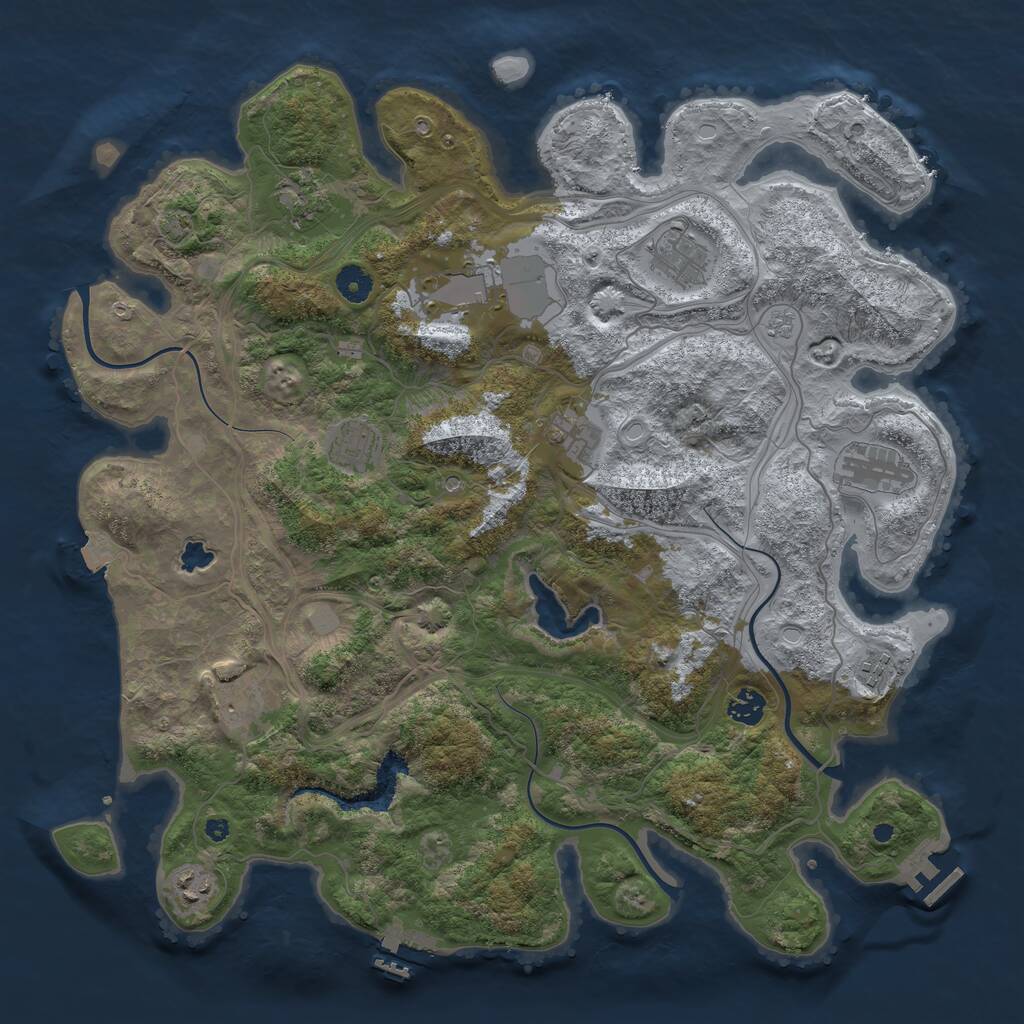 Rust Map: Procedural Map, Size: 4250, Seed: 1668460655, 16 Monuments