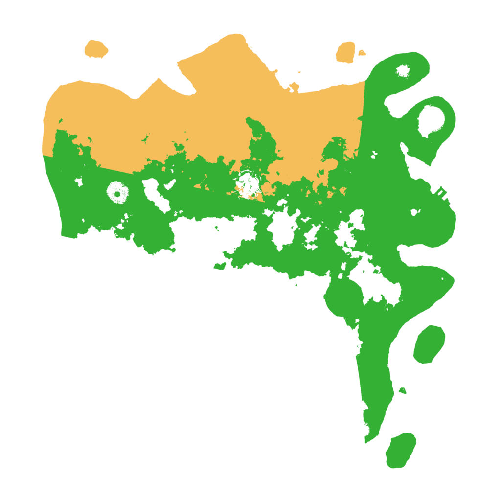 Biome Rust Map: Procedural Map, Size: 3500, Seed: 13827