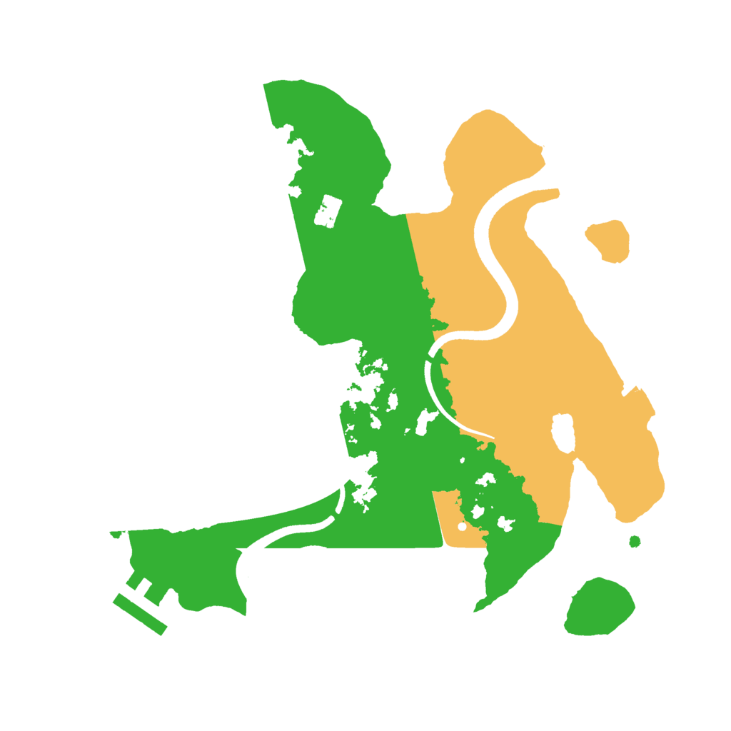 Biome Rust Map: Procedural Map, Size: 2500, Seed: 212590785