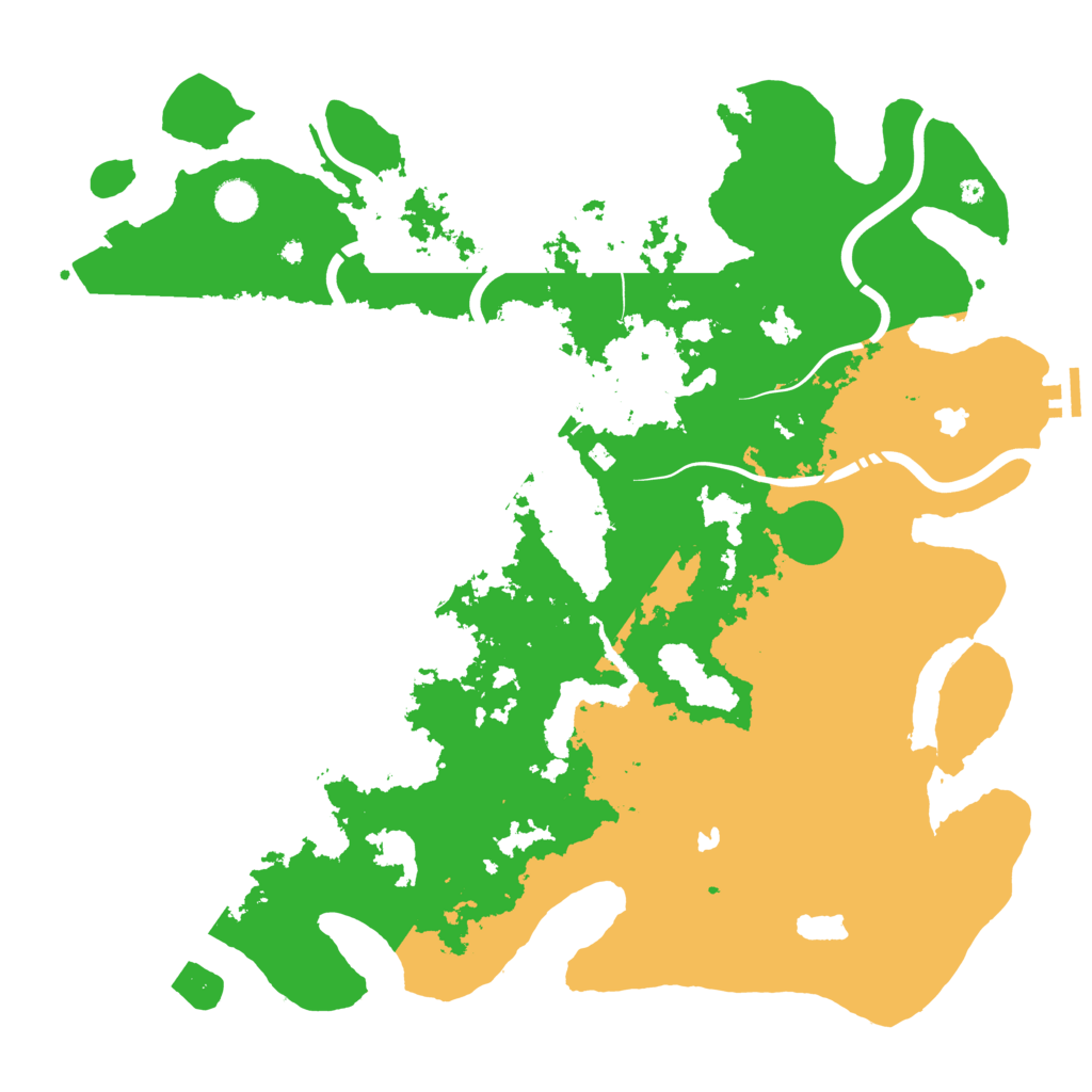 Biome Rust Map: Procedural Map, Size: 4500, Seed: 47891