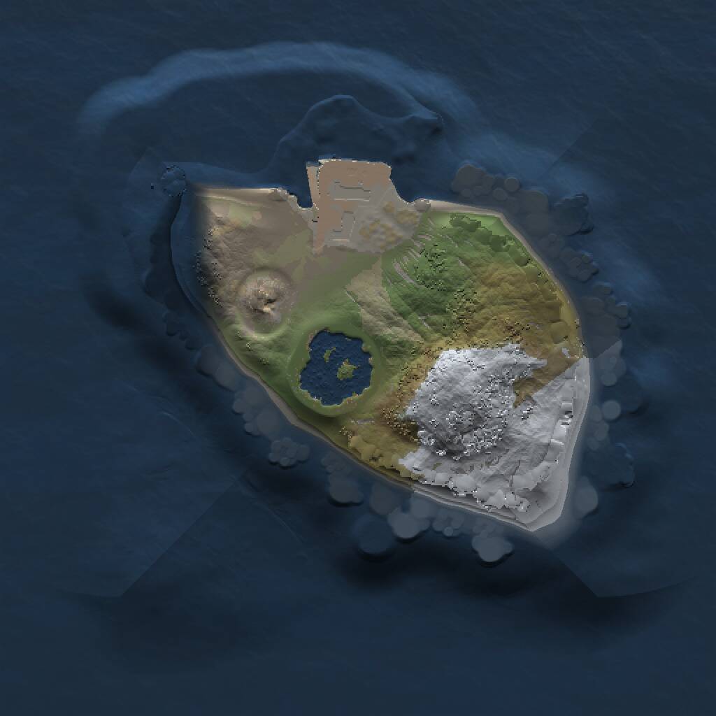 Rust Map: Procedural Map, Size: 1000, Seed: 682086, 1 Monuments