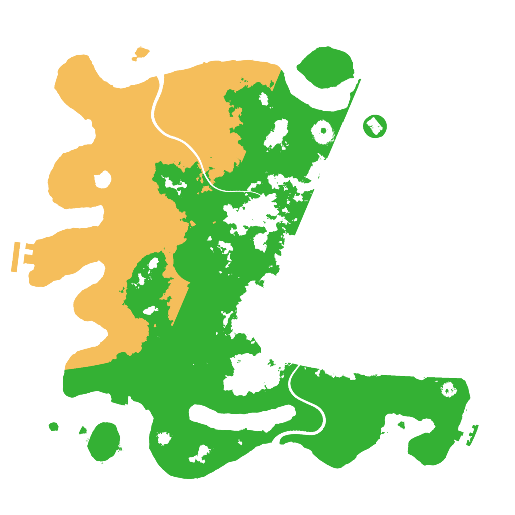 Biome Rust Map: Procedural Map, Size: 3500, Seed: 414707730