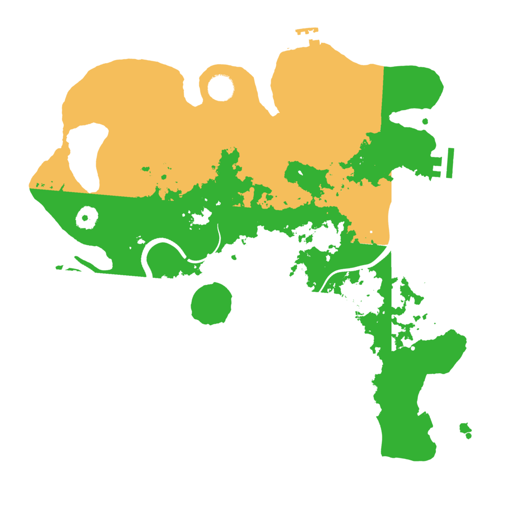 Biome Rust Map: Procedural Map, Size: 3500, Seed: 2079482788