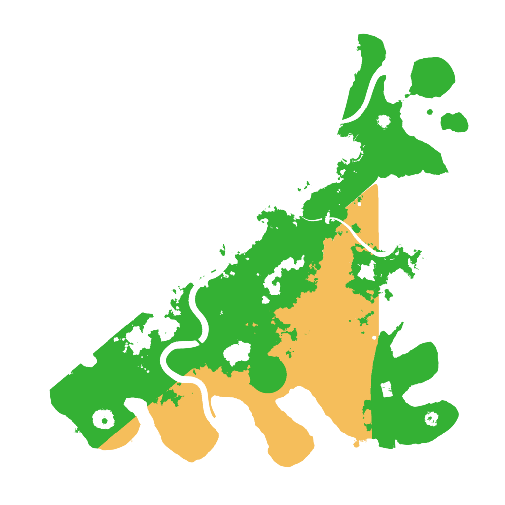Biome Rust Map: Procedural Map, Size: 3600, Seed: 801812524