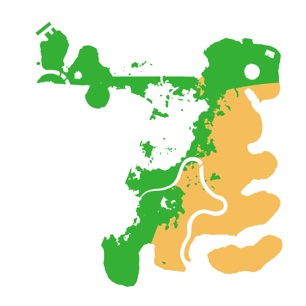 Biome Rust Map: Procedural Map, Size: 3500, Seed: 568172