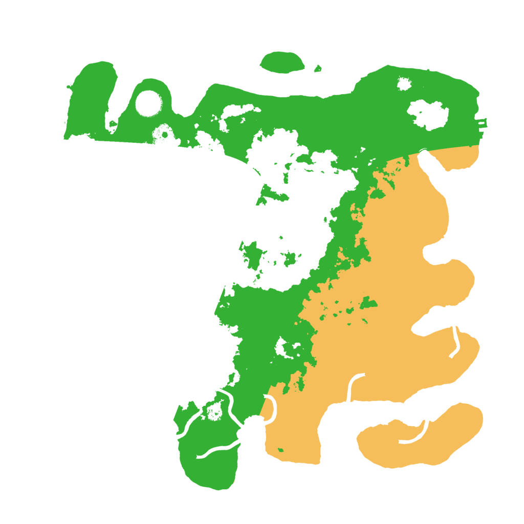 Biome Rust Map: Procedural Map, Size: 3500, Seed: 568172