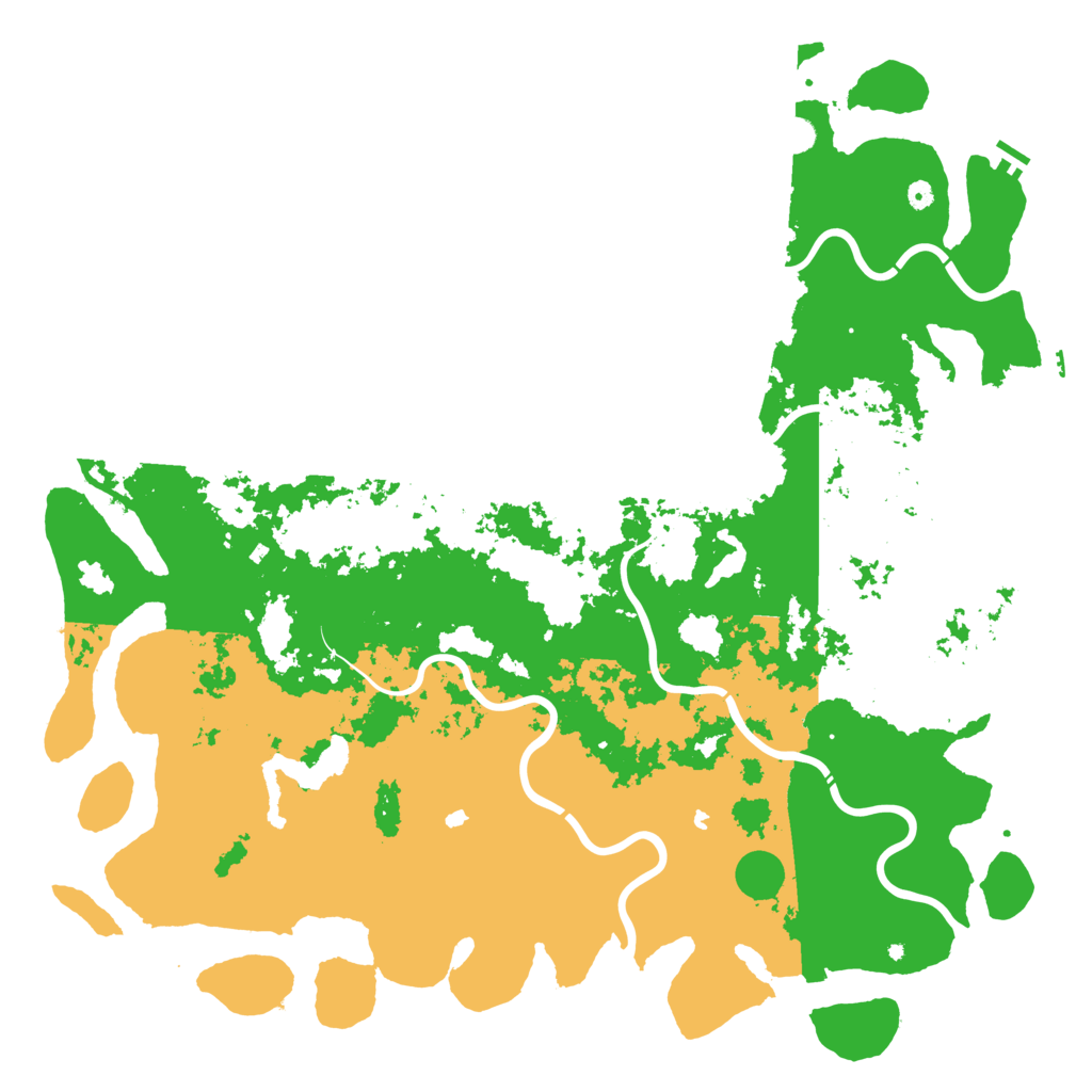 Biome Rust Map: Procedural Map, Size: 6000, Seed: 591777