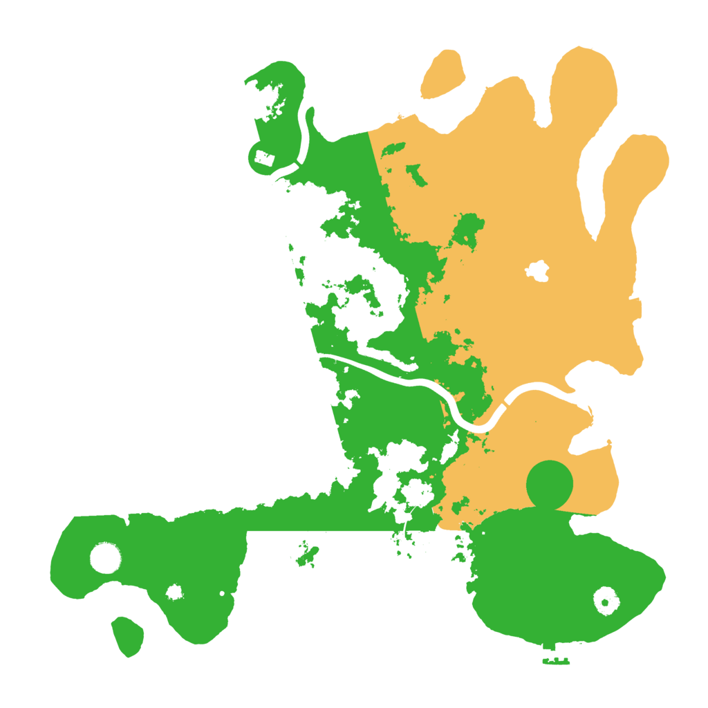 Biome Rust Map: Procedural Map, Size: 4000, Seed: 1036