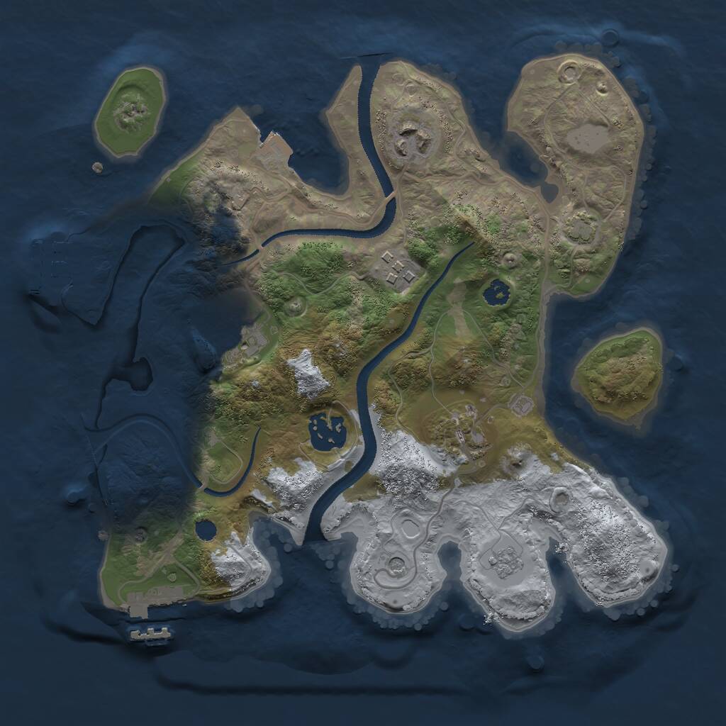 Rust Map: Procedural Map, Size: 2800, Seed: 492023769, 11 Monuments